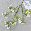 Estilo fresco buquê de simulação dáfne de haste única flor de jardim colza flor pequena flor quebrada arranjo de flores enchimento de flor decoração de casamento flor artificial