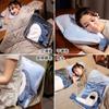 Almohada de Tiburón Edredón de Doble Uso Dos en Uno Almohada Plegable Coche Oficina Almohada para Siesta Cojín de Coche Manta