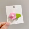 Pinzas para el cabello coloridas, artísticas y coquetas modelo 2025, pinzas de pico de pato estilo universitario para chicas dulces, pasadores para el cabello de estudiante, accesorios para el cabello de alto valor