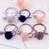 Venta caliente moda multicolor lindo bola de pelo de oso de peluche Cristal tocado Taobao mercado nocturno venta caliente joyería