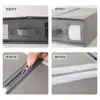 Amazon Caja de Almacenamiento Plegable de Tela Oxford de Cuatro Piezas para Sábanas con Cremallera Ventana Visible Gran Capacidad Portátil