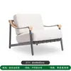 Sofá de Exterior, Conjunto de Muebles a Prueba de Lluvia y Sol para Patio, Sofá de Aleación de Aluminio para Terraza de Villa en el Jardín, Mesa de Café, Conjunto de Muebles de Silla de Ratán