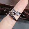 Nuevo Anillo Abierto de Mariposa Oscura Dulce y Fresco Serie Esmalte de Goteo de Aceite Personalizado Anillo de Lujo Accesible de Nicho Anillo de Gama Alta para Mujeres