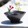 Arranjo de Flores Flutuante Transfronteiriço Simples Estilo Wabi-Sabi Arranjo de Flores Arranjo de Flores Recipiente Hidropônico para Flores Vaso de Flores Vaso Decoração de Sala de Estar