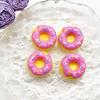 Simulación de comida, juego de donut, bricolaje, resina, joyería, accesorios para el cabello, material hecho a mano, bolsa, hebilla de zapato, parche de taza, accesorios al por mayor