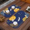 Nuevo Tapete de Té Chino Absorbente Material de Lodo Diatomeas Ceremonia del Té Bandera de Té Zen Bandera de Mesa Rectangular Antideslizante Anticolisión Tapete de Té