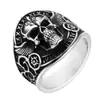 Anillo Vintage Nórdico de Acero Inoxidable para Hombre Anillo Vikingo de Zorro de Nueve Colas