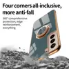 Aplicável a capa de celular Samsung S24 Ultra A54 galvanizado A73 fivela com anel s23plus suporte magnético capa protetora