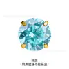 F136 Aleación de Titanio Base de Cuenco Dorado Garras Engastadas Circonita 5A Brillante 0.9 Rosca Interna Labio Stud Pendiente Piercing Accesorio