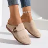 Sandálias Casuais Confortáveis Femininas Slip-On Moda Verão 2026 Modelo Novo Comércio Exterior Tamanho Plus Size Tamanho Único