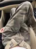 Nuevos Jeans de Pierna Ancha Holgados de Tiro Medio y Pierna Larga Estilo Americano Retro Camuflaje Overoles para Mujer Primavera 2024