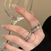 Anillo Abierto de Lazo de Seda Amoroso Estilo Japonés y Coreano Moda Femenina Personalizado Diseño de Nicho Sentido Avanzado Anillo Ajustable para Adelgazar