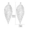 Brincos de Folha Longa de Luxo Estilo Quente da Amazon para Mulheres Brincos de Diamante Brilhantes Fabricante Atacado de Brincos de Strass