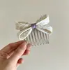 Peine de Peinar High-End Estilo Coreano Corona de Calavera Alta Clip Lateral Dulce Fresco Moda High-End Clip Antideslizante para Flequillo Accesorios para el Cabello
