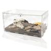 Caja de cría acrílica personalizada Jaula acrílica magnética para reptiles Caparazón transparente Caja de cría para reptiles