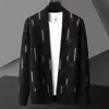 Cardigan masculino de malha quente transfronteiriço, suéter masculino versátil, confortável, design de moda, casaco, blusa, moderno masculino