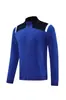 Conjunto de Calça e Blusa de Manga Longa de Inverno com Meio Zíper Treinamento Clube Uniforme Básico de Futebol Camisa Zíper Longo Logo