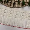 Ventas Directas de Fábrica de Cojines para Sofá de Chenilla, Encaje con Borlas, Encaje con Borlas para Textiles del Hogar, Accesorios de Encaje para Cojín de Sofá