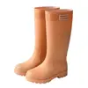 Botas de Lluvia Gruesas Impermeables Cálidas Antideslizantes de Tubo Alto para Cocina para Mujer, Zapatos de Goma para Mujer Adulta