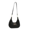 Bolsa de ombro com estampa de tecido Sweet Girl's Heart 2025, novo estilo, moda simples, estilo ocidental, com laço, bolsa de ombro de alta qualidade