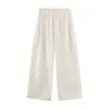 Mtlclothes Ropa para Hombre Sencilla de Color Sólido Versátil Cintura Elástica Cordón Rectos Pierna Ancha Casual Deportivos de Moda