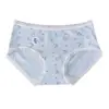 Ropa Interior de Algodón Antibacteriano 10A Estampada Estilo Japonés para Mujer, Bragas de Algodón Puro de Xinjiang Transpirables con Encaje de Cintura Media para Mujer
