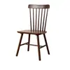 Silla de Comedor de Madera Maciza para Uso Doméstico, Taburete de Restaurante con Respaldo, Silla de Mesa de Comedor, Silla Windsor Vintage, Silla de Comedor de Madera Natural para Uso Comercial