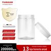 Em estoque suprimento 500g PET boca larga garrafa plástica garrafa para pasta 500g garrafa para creme 500ml garrafa para máscara