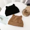 Sombrero de Tweed para la Nieve para Mujer, Gorro de Invierno Baotou Tejido, Sombrero de Lana con Orejas de Gato Lindas Coreanas, Gorro Cálido con Protección para los Oídos