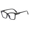 Gafas de sol cuadradas con montura simple, estilo casual europeo y americano, con espejo plano, antiluz azul, a la moda para hombres y mujeres.
