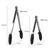Pinza para barbacoa de bistec frito tipo buffet de Amazon transfronteriza, pinza de silicona para alimentos de cocina, pinza integrada para alimentos de barbacoa con patas