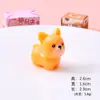 Accesorios de Resina de Familia de Perros Mini Simulada Muñeco de Cachorro Lindo Decoración de Escritorio DIY Casa de Muñecas Animales Pequeños