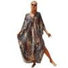 Blusa de biquíni de rayon europeia e americana transfronteiriça, casaco de primavera quente, traje de banho, saia de praia à beira-mar, maiô xale feminino