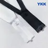 Zíper de Resina Ykk Nº 5 com Abertura Única Preto e Branco Jaqueta de Penas Casaco de Algodão Jaqueta Suéter de Lã Zíper