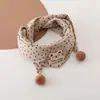 Chapéu de Bebê Primavera e Outono Fino com Bolinhas Proteção de Orelha para Meninos e Meninas, Chapéu Turbante com Amarrar, À Prova de Vento e Quente para Inverno e Outono