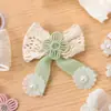Nuevas Decoraciones de Lazo de Cinta de Encaje y Perlas Estilo Coreano Accesorios para el Cabello Bolsas de Ropa Accesorios de Tela