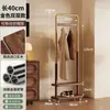 Arara de chão para quarto, economizadora de espaço, cabideiro de aço inoxidável móvel, cabideiro de luxo leve, suporte para pendurar e guardar bolsas de entrada