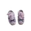 Sapatos de Ballet Vintage com Bolinhas para Crianças, Tênis Esportivos para Meninas, Tênis com Cadarço de Solado Macio para Meninas, Outono