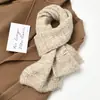 Bufanda de Mezcla de Lana de Corea del Sur para Mujer Invierno Suave Cera Lana Tejida Cálida Engrosada Estudiante Pareja Ins Tendencia