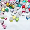 7mm Corazón Cristal Corazón de Melocotón Planos Fondo Diamante Cristal de Diamante Vidrio de Diamante DIY Ropa Uñas Arte Joyería Pegatinas Arte de Uñas de Diamante Diamante