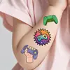 Pegatinas de tatuaje para juegos infantiles de comercio exterior transfronterizo, pegatinas impermeables desechables de transferencia al agua para los brazos de los niños, fiesta