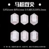 Azúcar Natural Cubo Cristal Cuentas Sueltas Cuadradas Hechas a Mano Accesorios para Joyería DIY Acuamarina Fresa Cristal Cuadradas Cuentas Accesorios