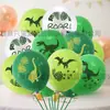 Set Temático de Globos de Dinosaurio Amazon 12 pulgadas Látex Verde Selva Decoración de Fiesta Paquete de Globos