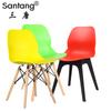 Santang Plástico Pp Respaldo Adulto Entrenamiento Ocio Eames Muebles de Hotel Silla de Restaurante Silla de Mesa de Comedor de Respaldo Alto
