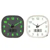 Relojes al por mayor para uso doméstico, Relojes luminosos de pared, Relojes de cuarzo para dormitorio y sala de estar, Relojes redondos, Relojes de pared de lujo ligero