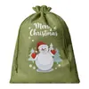 Bolsas de Arpillera con Cordón Navideñas, Bolsas de Arpillera con Cordón para Empaque de Regalos Navideños, Bolsas de Dulces para Niños, Bolsas de Regalo para Fiestas Navideñas