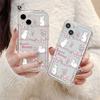 Funda para iPhone15promax con Lazo Rosa de Conejo Apple 14 Transparente 13/12 Agujero Fino a Prueba de Caídas 11