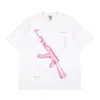 2024 Algodão Gola Redonda Manga Curta Roupas Europeias e Americanas Camiseta Extra Grande para Homens e Mulheres Fábrica de Roupas Guangzhou Lote