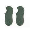 Calcetines de verano para hombre, finos, de color liso, combinables, de estilo sencillo, informales, de boca baja, de silicona, antideslizantes, de algodón.