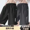 Pantalones Casuales de Seda de Hielo para Hombre Verano Versátil Delgados 2026 Nuevos Holgados Rectos de Secado Rápido Pantalones Cortos Pantalones de Cinco Puntos